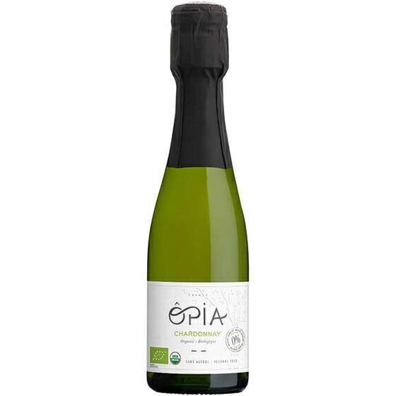 オピア シャルドネ スパークリング オーガニック ノンアルコールワインテイスト飲料 白 発泡 200ml / 750ml フランス ノンアルコール飲料 アルコールフリー コンビニ受取対応商品 ヴィンテージ管理しておりません お酒 母の日 プレゼント