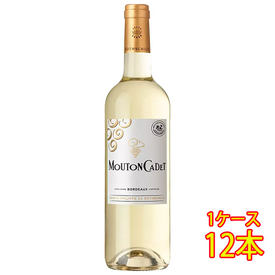 【7/19～26 エントリーでP5倍】 ムートン・カデ ブラン バロン・フィリップ 750ml 12本 白ワイン フランス ケース販売 お中元 プレゼント｜酒楽SHOP