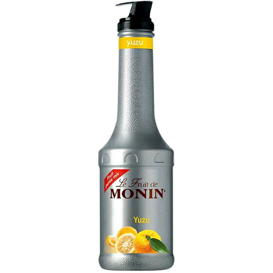 MONIN ユズ フルーツピューレミックス 1000ml プラボトル モナン ノンアルコールシロップ スムージー フローズンカクテル コンビニ受取対応商品 母の日 プレゼント