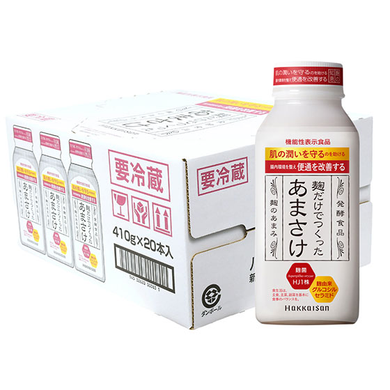 八海山（はっかいさん） 本格仕込み 糖類無添加 麹だけでつくった あまさけ 伝統飲料 410g×20本 新潟県 八海山 ノンアルコール・甘酒 ケース販売 クール便 本州のみ送料無料 母の日 プレゼント