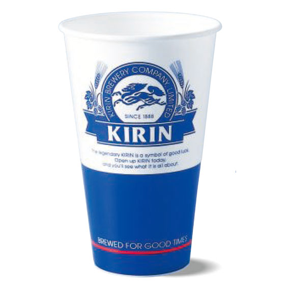 【7/19～26 エントリーでP5倍】 キリンビール ロゴ入り紙コップ 275ml / 415ml / 545ml キリンビール 備品 お酒 お中元 プレゼント｜酒楽SHOP