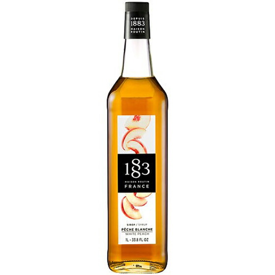 1883 メゾンルータン ホワイトピーチ シロップ 1000ml デニオ総合研究所 MAISON ROUTIN ノンアルコールシロップ コンビニ受取対応商品 母の日 プレゼント