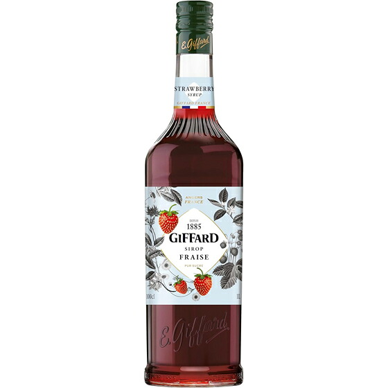 GIFFARD ジファール ストロベリー シロップ 1000ml いちご 小川珈琲 フランス ノンアルコールシロップ コンビニ受取対応商品 母の日 プレゼント