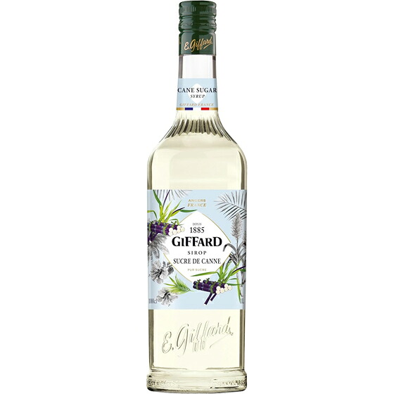 GIFFARD ジファール ケーンシュガー シロップ 1000ml サトウキビ 小川珈琲 フランス ノンアルコールシロップ コンビニ受取対応商品 母の日 プレゼント