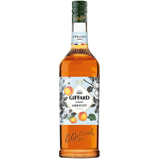 GIFFARD ジファール アプリコット シロップ 1000ml 杏 あんず 小川珈琲 フランス ノンアルコールシロップ コンビニ受取対応商品 母の日 プレゼント