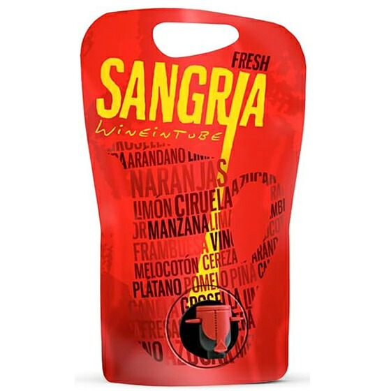 【7/19～26 エントリーでP5倍】 ワイン・イン・チューブ サングリア パウチ 赤 1500ml スペイン 果実酒 コンビニ受取対応商品 ヴィンテージ管理しておりません、変わる場合があります お酒 バレンタイン｜酒楽SHOP 8,670円