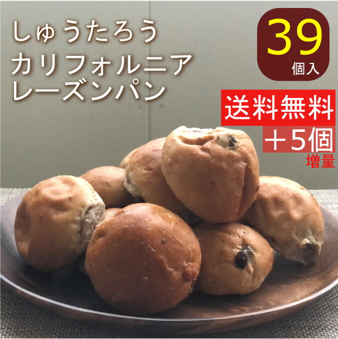 カリフォルニアレーズンパンしゅうたろう謹製 国産 冷凍パン プロ仕様 八戸朝市発 39個入 朝食 保存食 夜食 常備食 工場直送 手作り おうち時間 送料無料 Giosenglish Com