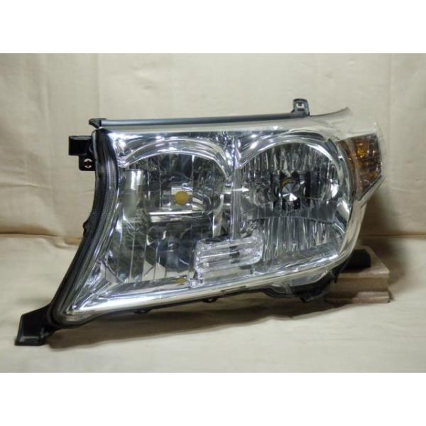 【中古】コーティング済 ランドクルーザー UZJ200W 左ヘッドランプ・ヘッドライト コイト 60-129 81170-60C70 202