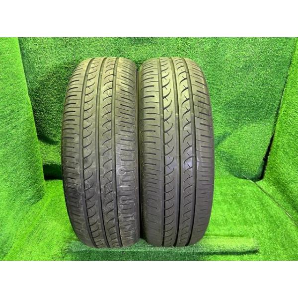 【中古】 YOKOHAMA サマー ヨコハマ ブルーアースAE01F 185/60R15 2本 5ミリ 2023年 タイヤ 15インチ 夏