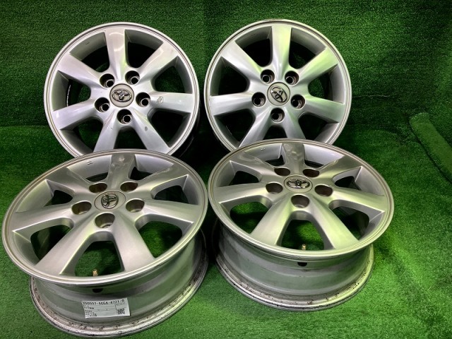 【中古】 トヨタ TOYOTA トヨタ純正 ZGM15G アイシス ZGM15G ホイール 15インチ 6J 5穴 4本 114.3 +50
