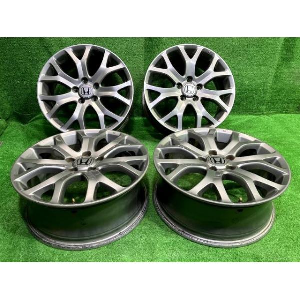 【中古】 ホンダ HONDA 純正 ホンダ純正 RB4 オデッセイ18インチ 7J 5穴 4本 114.3 +55 ホイール アルミ ガンメタ