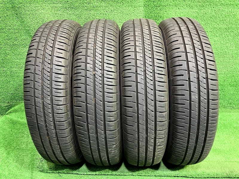【中古】 DUNLOP サマー ダンロップ エナセーブEC204 145/80R13 4本 5ミリ 2022年 タイヤ 13インチ 夏