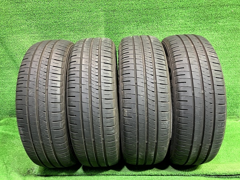 【中古】 DUNLOP サマー ダンロップ エナセーブEC204 185/60R15 4本 6ミリ 2021年 タイヤ 15インチ 夏