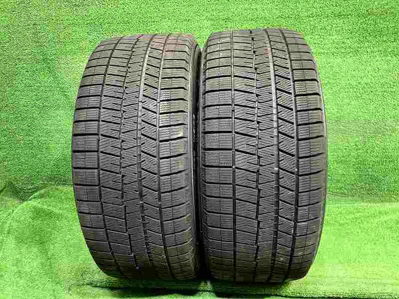 【中古】 DUNLOP スタッドレス ダンロップ ウィンターマックスWM03 245/45R18 2本 7ミリ 2021年 タイヤ 18インチ 冬