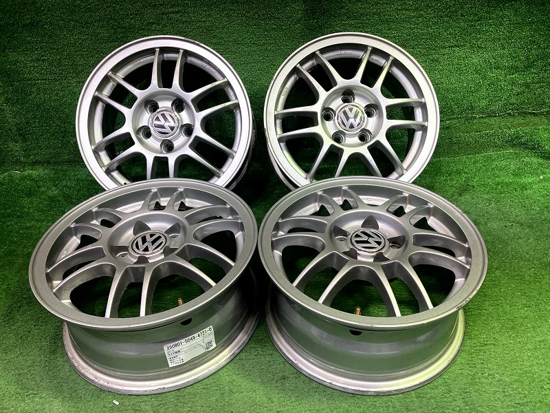 中古品　VW フォルクスワーゲン 純正スチールホイール 4本 14×5J 4穴 taiheishopping_c052704424