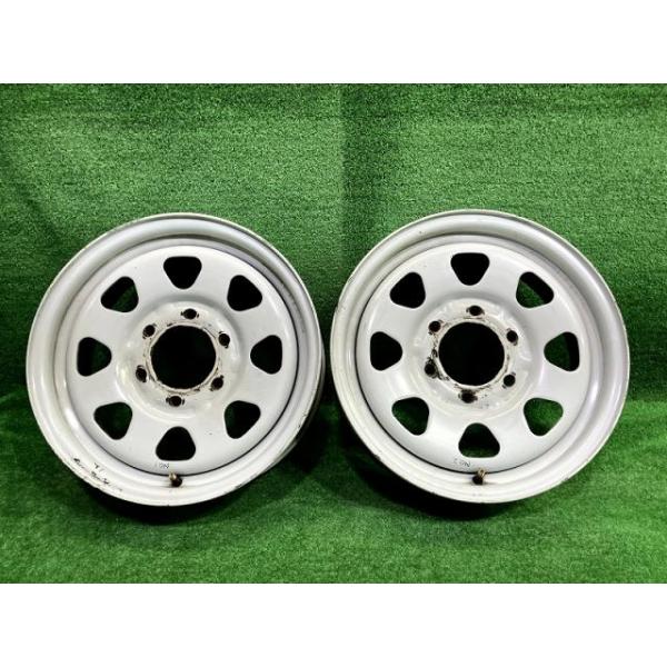 【中古】 日産 NISSAN 純正 日産純正 FPWGE50 エルグランド 16ｲﾝﾁ 6J 6穴 2本 139.7 ホイール スチール ホワイト｜鈴木商会　店