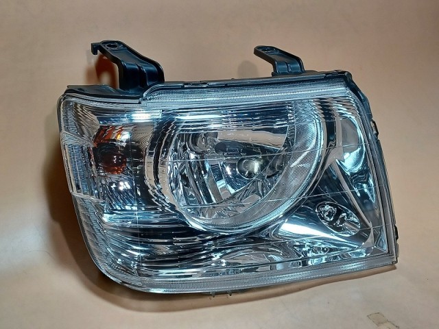 【中古】コーティング済 eKワゴン H81W 右ヘッドランプ・ヘッドライト サウンドビートエディションM スタンレー P2191 MR972926 X42
