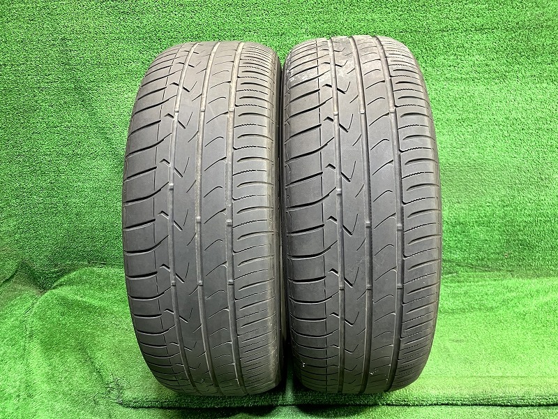 【中古】 TOYO サマー トーヨー トランパスMPZ 225/55R18 2本 3ミリ 2021年 タイヤ 18インチ 夏