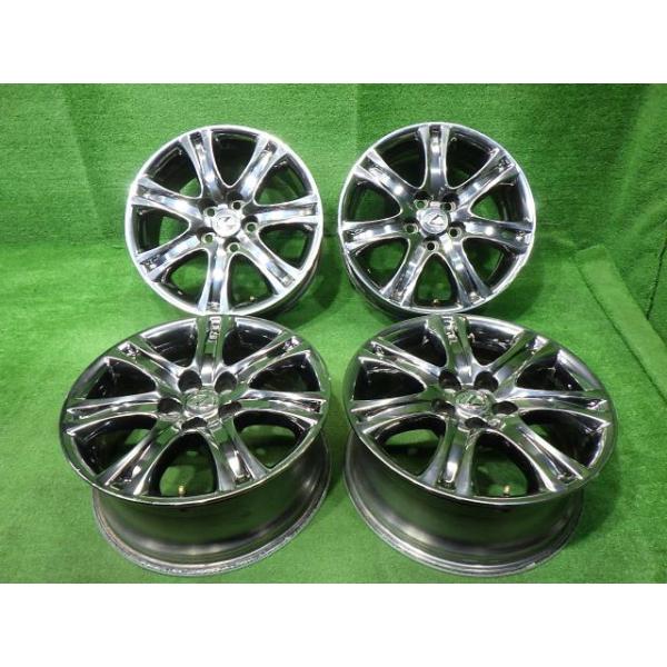 【中古】 トヨタ TOYOTA 純正 レクサスLS UVF45 ホイール アルミ メッキ 18インチ 7.5J 5穴 4本 120 +32