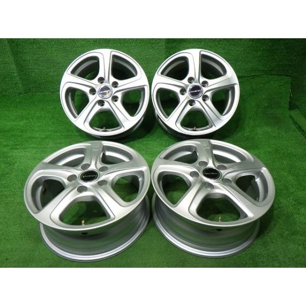 【中古】 社外 セレナ ホイール アルミ シルバー 15インチ 6J 5穴 4本 114.3 +45
