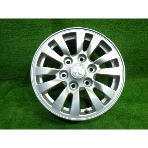 【中古】 三菱 MITSUBISHI 純正 パジェロ V83W ホイール アルミ シルバー 16インチ 7J 6穴 1本 139.7 +46