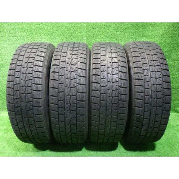 【中古】 DUNLOP スタッドレス ダンロップ ウィンターマックスWM01 185/65R15 4本 6ミリ 2018年 タイヤ 15インチ 冬