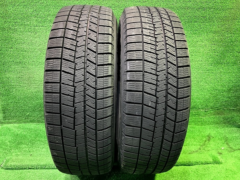 【中古】 DUNLOP スタッドレス ダンロップ ウインターマックスWM03 205/65R16 2本 7ミリ 2020年 タイヤ 16インチ 冬