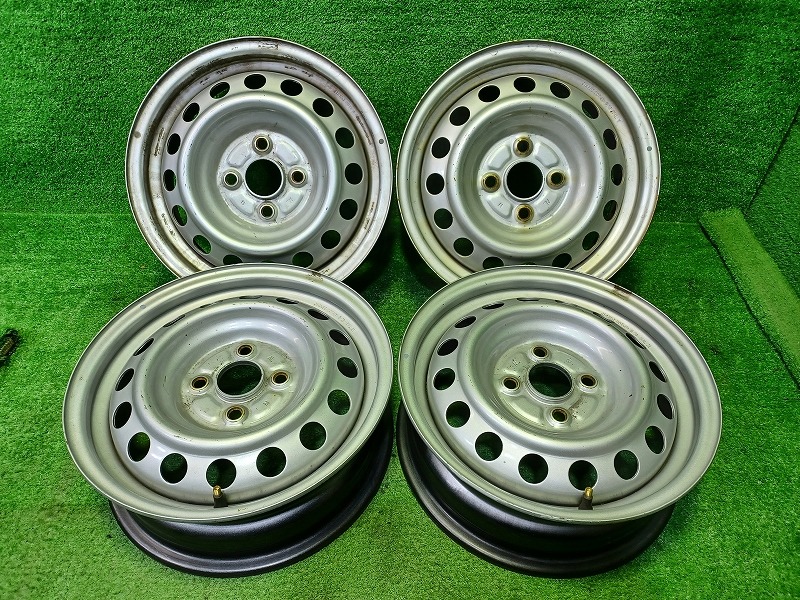 【中古】 トヨタ TOYOTA 純正 プロボックス サクシード NCP165V ホイール スチール シルバー 14インチ 5J 4穴 4本 100 14,573円
