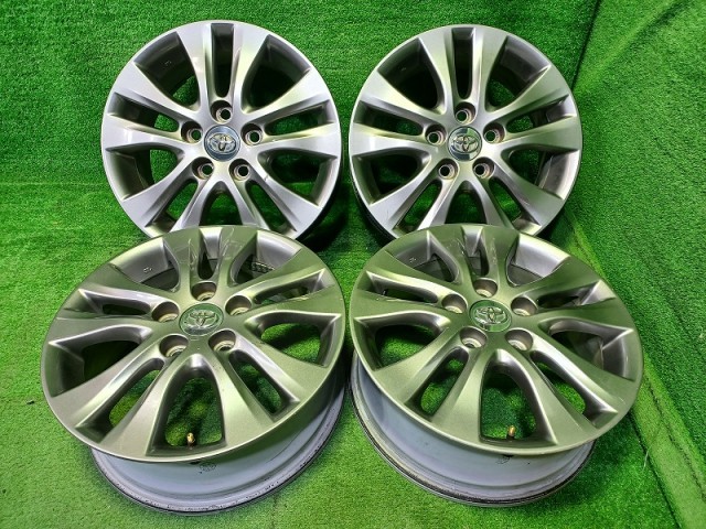【中古】 トヨタ TOYOTA 純正 ヴォクシー ZRR75W ホイール アルミ ハイグロス 16インチ 6J 5穴 4本 114.3 +50