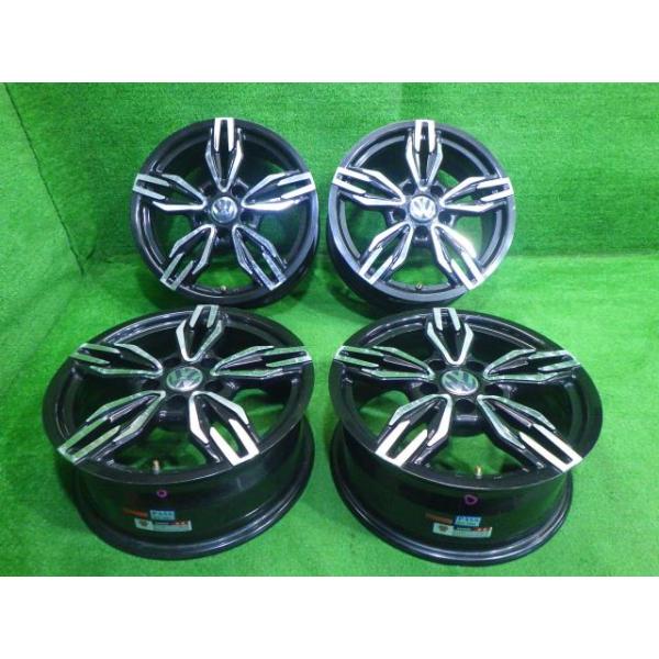 【中古】 ユーロバーン フォククスワーゲン シャラン ホイール アルミ ダークシルバー 16インチ 6.5J 5穴 4本 112 +33｜鈴木商会　店