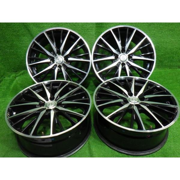 【中古】 ANHELO ロードスター ホイール アルミ ブラックポリッシュ 17インチ 7J 4穴 4本 100 +42
