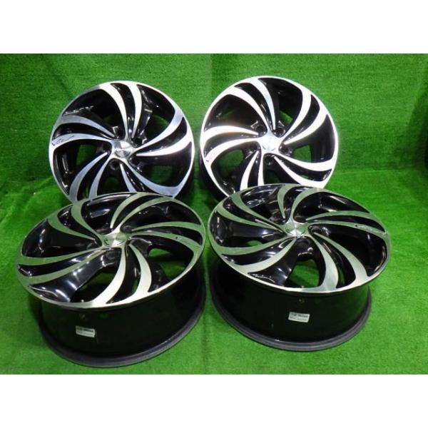 【中古】 LOXARNY VENTURI セレナ ホイール アルミ ブラックポリッシュ 17インチ 7J 5穴 4本 114.3 +45
