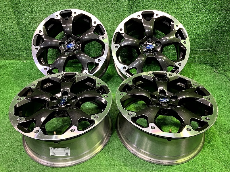 【中古】 スバル SUBARU スバル純正 GT3 XV GT3 ホイール 17インチ 7J 5穴 4本 100 +55