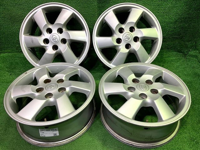 【中古】 トヨタ TOYOTA トヨタ純正 J210E ラッシュ J210E ホイール 16インチ 6J 5穴 4本 114.3 +50 42611-B4020
