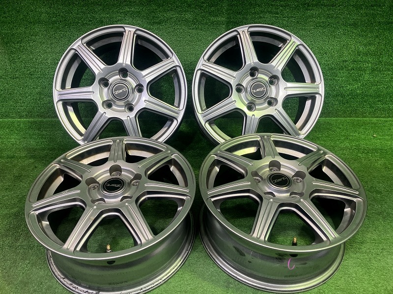 【中古】 Zart ノア ヴォクシー ホイール アルミ シルバー 15インチ 6J 5穴 4本 114.3 +53