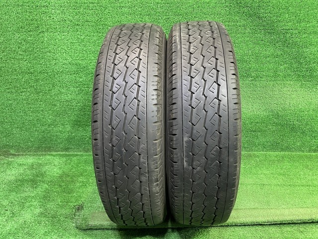 【中古】 BRIDGESTONE サマー ブリヂストン V600 195/80R15 107/105L LT 2本 タイヤ 15インチ 夏