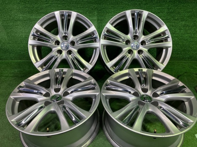 【中古】 トヨタ TOYOTA 純正 レクサスGS GWL10 ホイール アルミ シルバー 18インチ 8J 5穴 4本 114.3 +45
