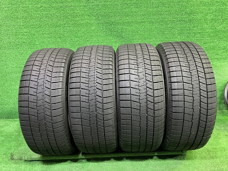 【中古】 DUNLOP スタッドレス ダンロップ ウィンターマックスWM03 225/50R17 4本 7ミリ 2023年 タイヤ 17インチ 冬