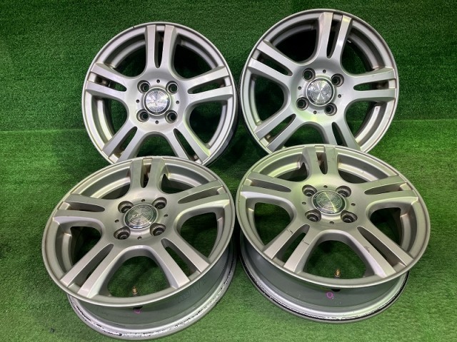 【中古】 ジョーカー 軽自動車 ホイール アルミ シルバー 14インチ 4.5J 4穴 4本 100 +43｜鈴木商会　店 14,168円