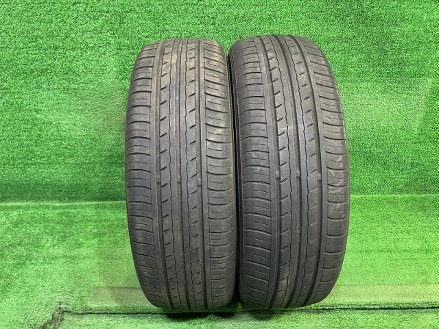 【中古】 YOKOHAMA サマー ヨコハマ ブルーアースES ES32 165/55R15 2本 5ミリ 2022年 タイヤ 15インチ 夏