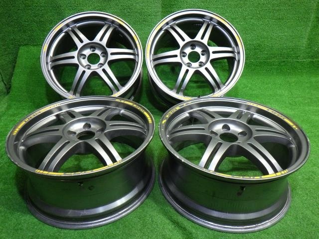 【中古】 BIM ダウンヒルスペシャル インプレッサ レガシィ ホイール アルミ ガンメタ 17インチ 7.5J 5穴 4本 100 +48