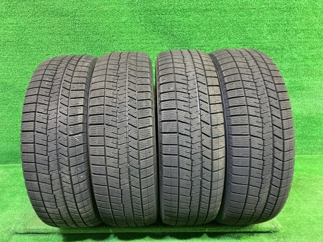 【中古】 DUNLOP スタッドレス ダンロップ ウィンターマックスWM03 195/65R15 4本 6ミリ 2021年 タイヤ 15インチ 冬