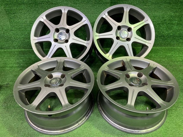 【中古】 ベオ イスト BB ホイール アルミ シルバー 15インチ 6.5J 4穴 4本 100 +38