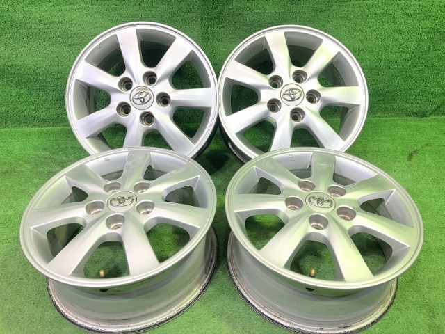 【中古】 トヨタ TOYOTA 純正 アイシス ZGM15 ホイール アルミ シルバー 15インチ 6J 5穴 4本 114.3 +50 42611-44140