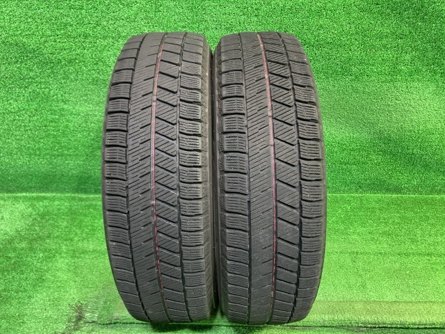 【中古】 BRIDGESTONE スタッドレス ブリヂストン ブリザックVRX3 155/65R14 2本 5ミリ 2021年 タイヤ 14インチ 冬