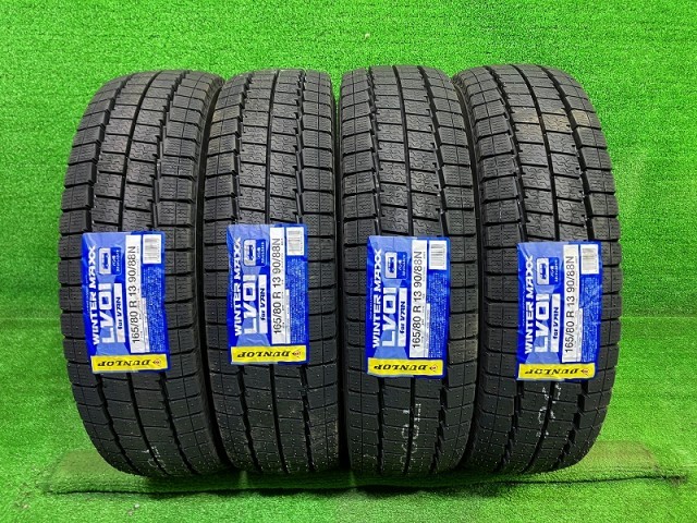 【新品】 DUNLOP スタッドレス ダンロップ ウィンターマックスLV01forVAN 165/80R13 90/88NLT 4本 9ミリ タイヤ 13インチ 冬
