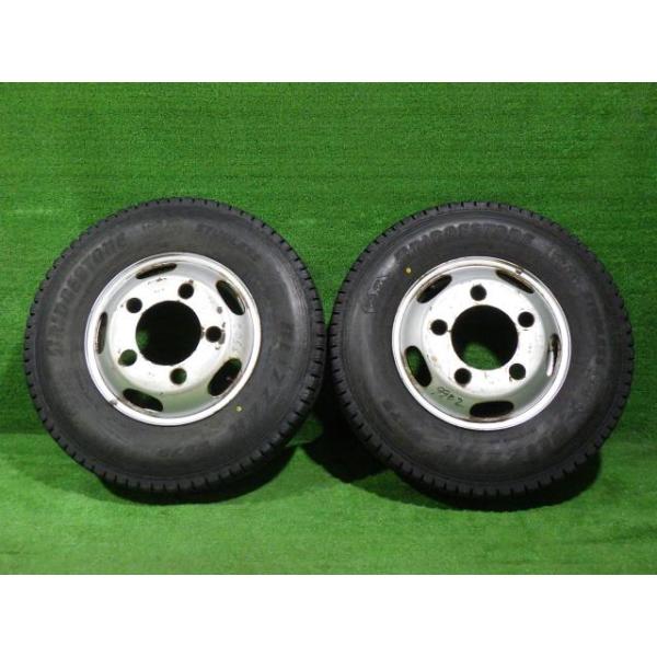 【中古】 キャンター FDA00 冬タイヤホイールセット 195/85R15 113/111LT 2本 15インチ ブリヂストン 5J 5穴 208 スチール|鈴木商会 店