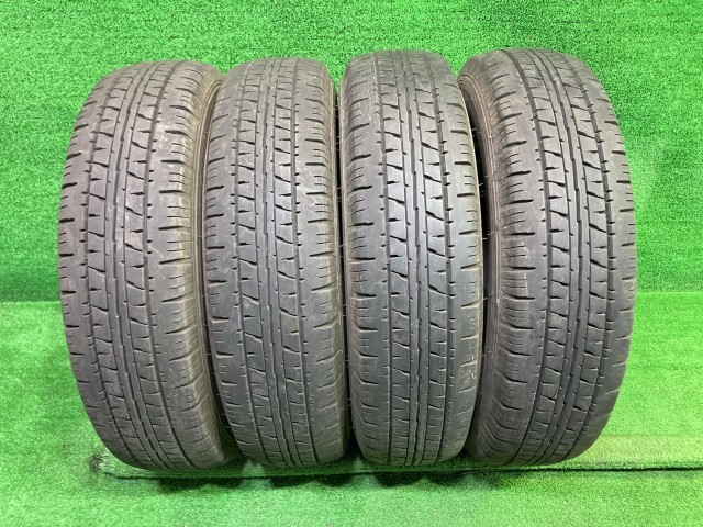 【中古】 DUNLOP サマー ダンロップ エナセーブ VAN01 165R14/6PR 4本 6ミリ 2023年(165/80R14 タイヤ 14インチ 夏