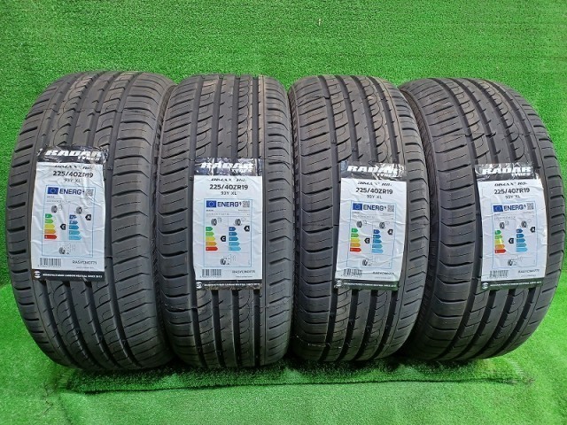 【新品】 radar サマー レーダー DIMAX R8+ 225/40R19 4本 7ミリ 2025年 タイヤ 19インチ 夏