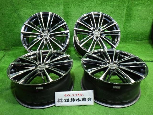 【中古】 Weds クレンツェ アクエルド アルファード ホイール アルミ SBCポリッシュ 20インチ 8.5J 5穴 4本 114.3 +40|鈴木商会 店